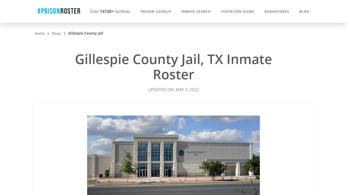 Gillespie County Jail, TX Inmate Roster